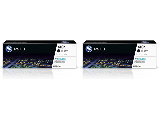 410A Black Toner Cartridge Works with Color LaserJet Pro M452 Series, MFP M377, M477 Series CF410A,(Pack of 2)