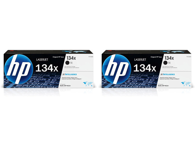 134X Black High-Yield Toner Cartridge Printers Works with LaserJet M209 Series; LaserJet MFP M234 Series W1340X,(Pack of 2)