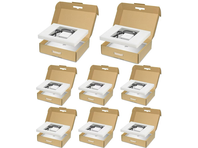 Laptop Shipping Box with Protection Foam for up to 17 Inches Notebook, Cardboard Laptop Box for Shipping, Secure Mailing Boxes, 8 Pack
