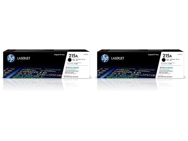 215A Black Toner Cartridge Printers Works with Printer Series: Color LaserJet Pro M155,Color LaserJet Pro MFP M182,M183 W2310A,(Pack of 2)