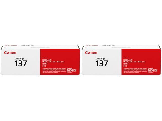 Genuine 137 Black Toner Cartridge Compatible with LBP151dw,MF210 Series,MF220 Series,MF230-Series,MF240-Series,D570,(Pack of 2)