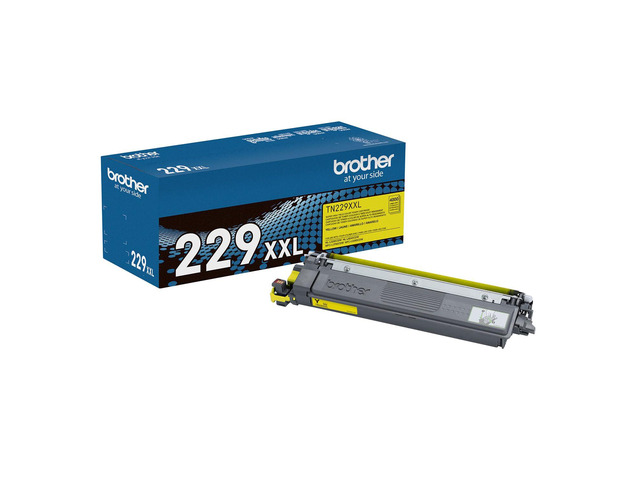 Genuine TN229XXLY Yellow Super High Yield Printer Toner Cartridge - Print up to 4,000 Pages (1), Compatible with HL-L3295CDW, HL-L8245CDW,...