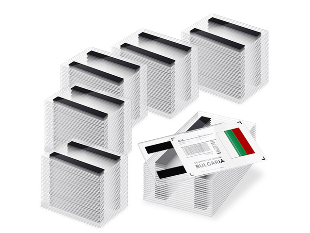 500 Pcs Magnetic Label Holder 5.5 x 3.5 Inches Pallet Rack Sign Holder Clear Plastic Protectors Magnetic Data Card Holders File Cabinet Labels for...