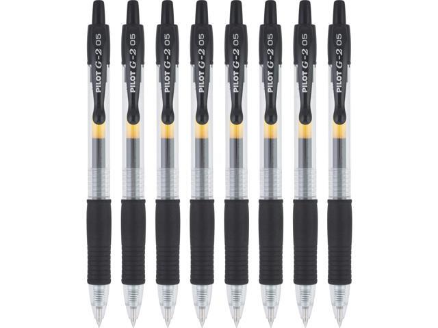 G2 Premium Gel Roller Pens, Extra Fine Point 0.5 mm, Gel Pens Black,Ideal for School, Journaling & Office Writing, 8 Count (Pack of 8)