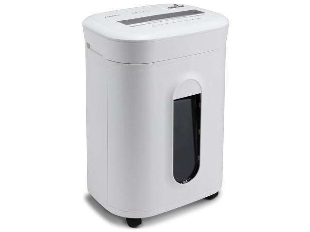 Professional Grade 10-Sheet High Security Micro-Cut Paper and Credit Card Shredder/ 60 Minutes/Security Level P-5, White