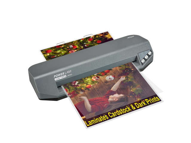 13' Commercial Laminator 310 Mil, 4-Roller, 48s Warm-Up, 17s/Sheet, Heavy Duty No-Jam Design, Works with Cardstock & Dark Prints, Includes 10...