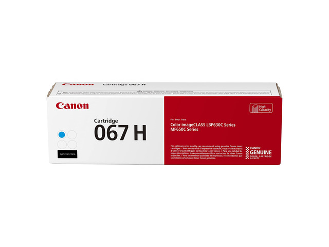 Genuine 067 Cyan Toner Cartridge High Capacity Compatible with LBP633Cdw, LBP632Cdw, MF652Cdw, MF653Cdw, MF654Cdw, MF656Cdw