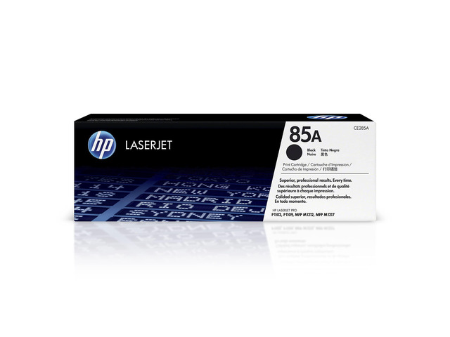 Original 85A Black Toner Cartridge Works with LaserJet Pro P1102, P1109 Series, LaserJet Pro MFP M1212, M1217 Series CE285A