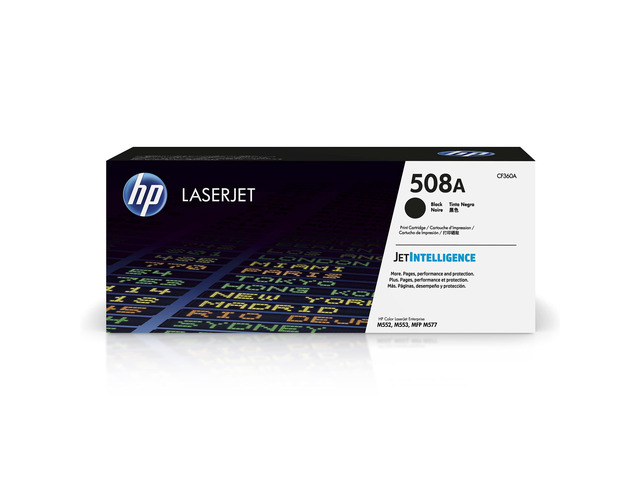 508A Black Toner Cartridge Printers Works with Color LaserJet Enterprise M552, M553; Color LaserJet Enterprise MFP M577 Series CF360A