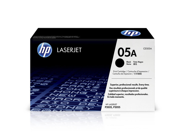 05A Black Toner Cartridge Works LaserJet P2035, P2055 Series CE505A