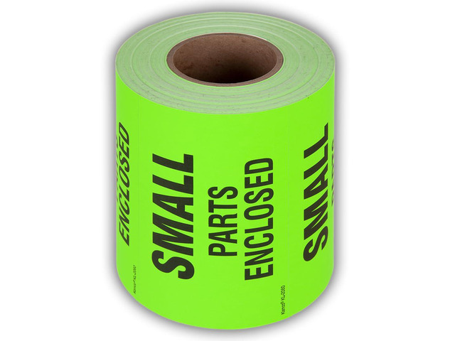 3' X 5' Small Parts Enclosed Shipping Label Stickers for Shipping and Packing - 500 Adhesive Labels Per Roll (10 Pack)