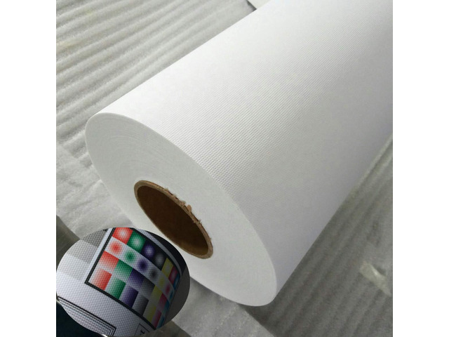 Heavy-Duty Printable Polyester Fabric Banner 60'x40ft. Roll Curl-Free and PVC-Free Large Format Printing Fabric Materials