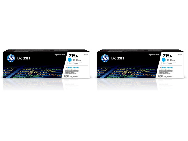 215A Cyan Toner Cartridge Printers Works with Color LaserJet Pro M155,Color LaserJet Pro MFP M182,M183 Series W2311A,(Pack of 2)