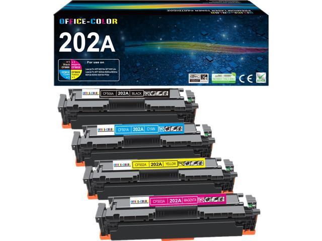 202A Toner Cartridges - Replacement for HP 202A Toner M254dw M281cdw Compatible for HP Color LaserJet Pro M254dw M254 MFP M281cdw, M281fdw.