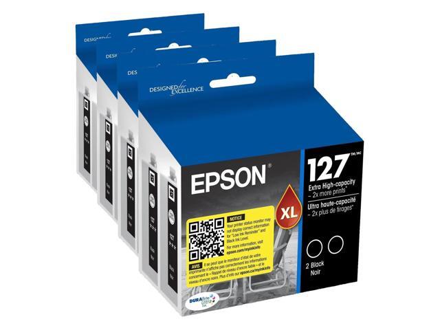 127 DURABrite Ultra Ink Black Dual Cartridge Pack for NX-530, NX-625, WF-3520, WF-3530, WF-3540, WF-545, WF-60, WF-630, WF-633, WF-635, WF-645,...