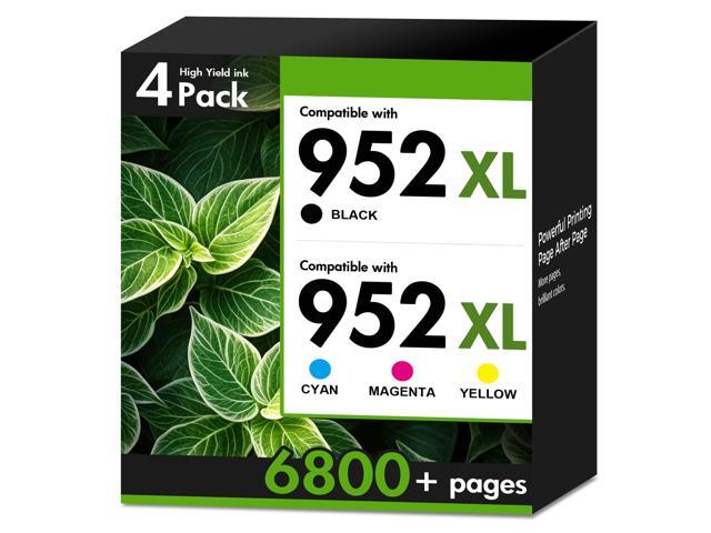 952XL 952 XL 8710 Ink Cartridges Black and Color Combo Pack for HP Printers Replacement for HP952XL/952XL Ink for HP OfficeJet Pro 8710 7740 8720.