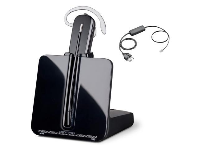 Polycom VOIP Compatible Plantronics CS540 Wireless DECT Headset and Electronic Remote Answerer Interface Cable (EHS) Bundle - Compatible with.