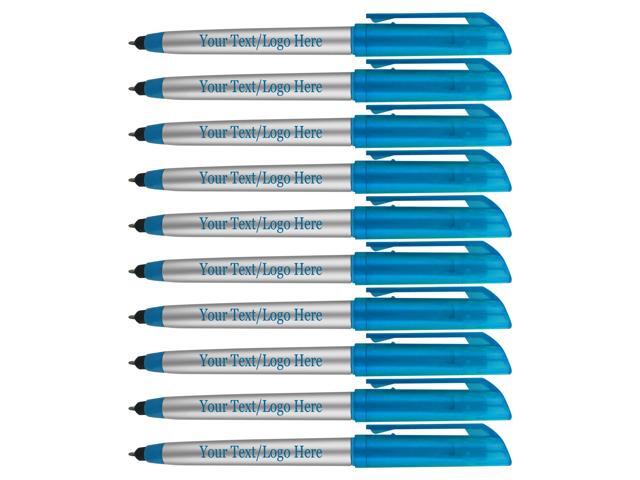 Personalized Pens with Highlighter and Stylus -250 Pack Bulk-Free Imprint - 3 In Highlighter, Ballpoint Pen, and Stylus Combo- add Custom Business...