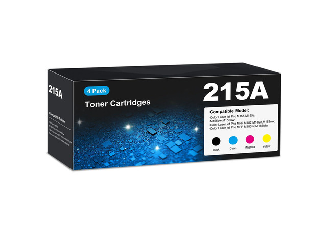 215A Toner Cartridges M183fw for HP 215A toner cartridges 4 pack, M183fw M182 M155 toner cartridges, HP215A Toner 215 for HP Color Laser Jet Pro...
