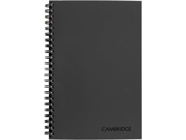 Limited Business Notebook with QuickNotes, Legal Ruled Paper, 5' x 8', 80 Sheets, Flexible Soft Touch Cover, Wirebound, Gray (06096) (Pack of 12)