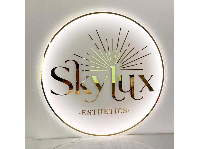 Custom Acrylic Backlit Sign, Personalized Illuminated Logo, 3D Acrylic Business Sign For Retail Stores, Office Decor, Hair Nail Salons, Beauty...