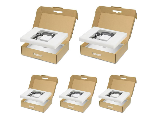 Laptop Shipping Box with Protection Foam for up to 17 Inches Notebook, Cardboard Laptop Box for Shipping, Secure Mailing Boxes, 5 Pack