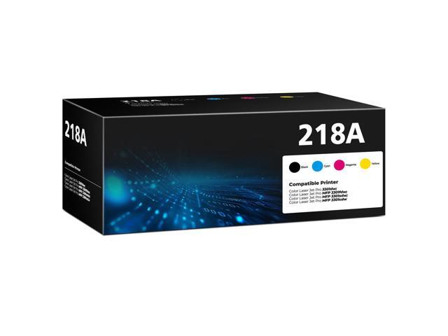 218A Toner Cartridges 4 Pack Color Laser Jet Pro 3201, MFP 3301 (with CHIP) Compatible for HP 218A 218X Toner Cartridge HP218A HP218X Works with...