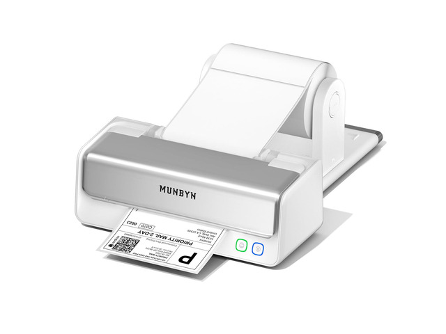 Replaceable Print-Head Bluetooth Thermal Label Printer with Paper Holder, RW405B, Wireless 4x6 Shipping Label Printer for Small Businesses...