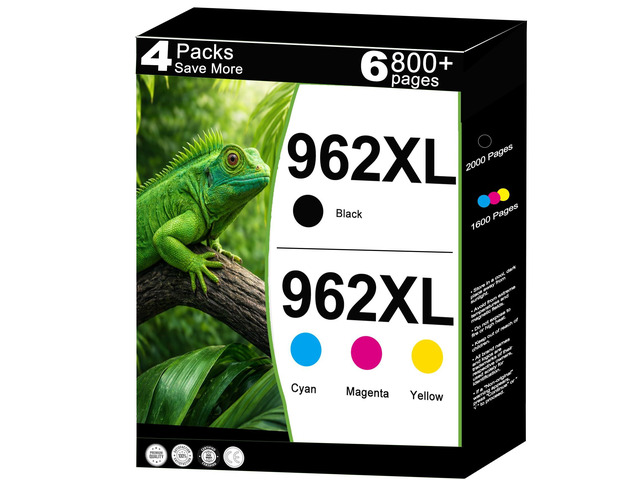 962XL Ink Cartridges Replacement for HP 962 XL Combo Pack Work with 9012e 9010e 9012 9020e 9019 9015e 9010 9015 9025e 9020 9018e 9018 9025 Printers...