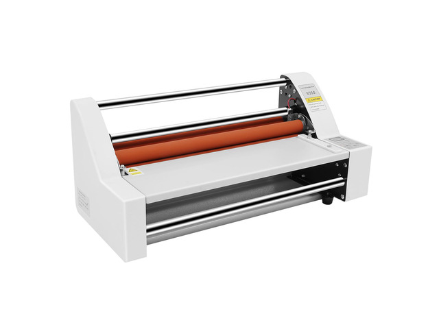 V350 Hot Cold Roll Laminator, 350mm Electronic Hot Cold Single Dual Side Digital Display Laminating Machine with Electronic Temperature Control...