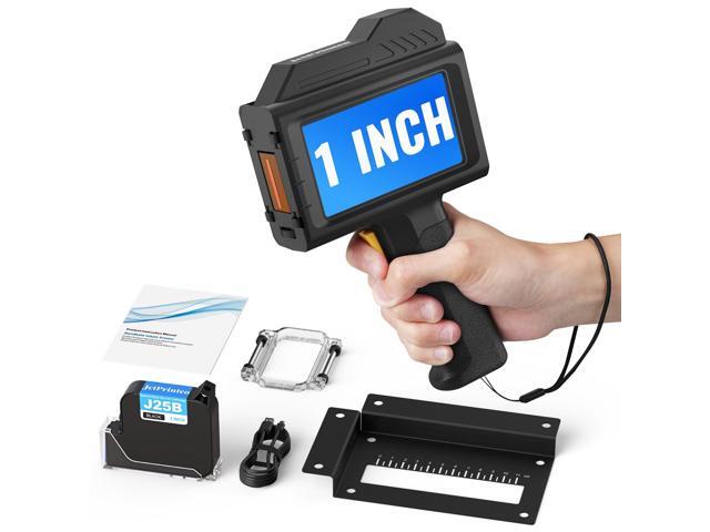 1.0 Inch Print Height Intelligent Handheld Inkjet Printer Lasts 16H Weighs Only 400g for Batch Code Date Lot Number Print on Plastic Carton Wood...