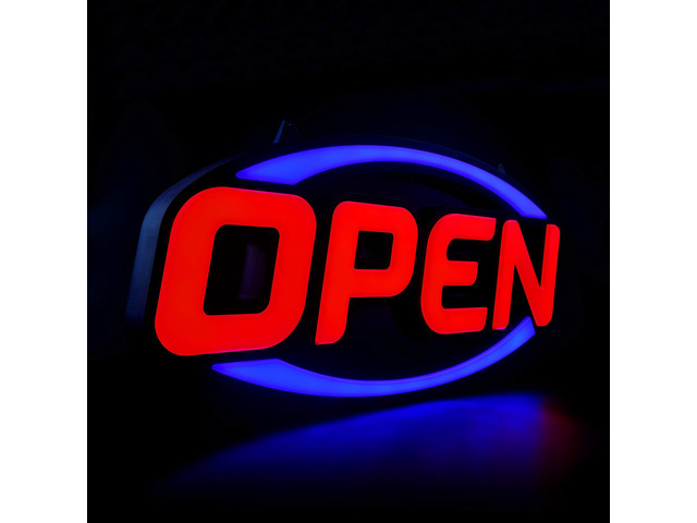 2026 Model 32' x 16' LED Neon Open Sign - Ultra Bright Extra Jumbo Large - Remote Controlled - Get Your Business Seen Day or Night