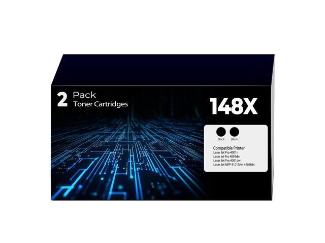 148X Black High Yield Toner Cartridge W1480X 4001n 4101fdw 4001dn Toner 2 Pack Replacement for HP 148X 148A Toner Cartridges HP148X Work with HP...