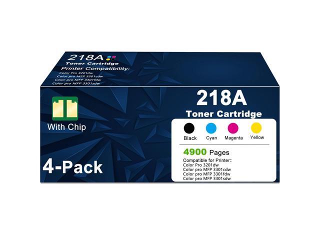 218A Toner Cartridges Combo Pack Compatible Replacement for HP 218A Work for Color Laserjet Pro 3201dw MFP 3301fdw 3301cdw 3301sdw 3201 dw 3301 fdw.