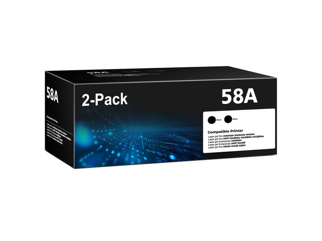 58A CF258A Toner Cartridges Black (2 pack) Laser Jet M428fdw M404dn Compatible with HP 58A 58X Toner Cartridges for Laser Jet Enterprise M428fdw...