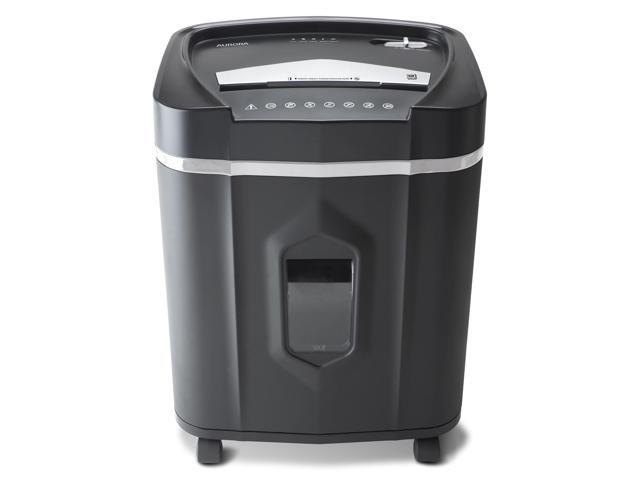 High-Security 12-Sheet Micro-Cut Paper/CD and Credit Card Shredder with 5 Gallon Pullout Basket / 60 Mins Running Time/Security Level P-4