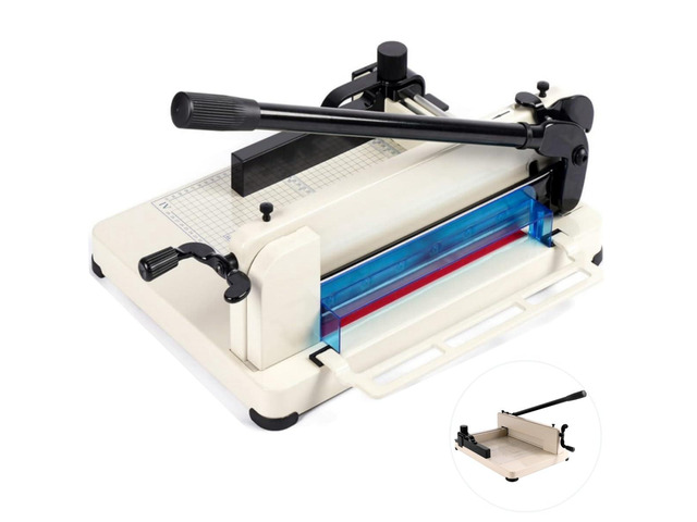 Heavy Duty Paper Cutter, Guillotine Paper Cutter, A4 12' Stack Paper Trimmer, 400 Sheets Paper Cutters for Office Home School (A4-12)
