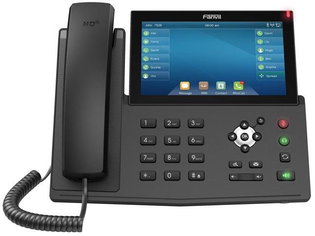 X7 Enterprise VoIP Phone, 7-Inch Color Touch Screen, 20 SIP Lines, Power Adapter Not Included