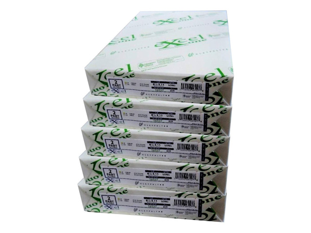 Excel Carbonless 2-Part Reverse Paper (Canary Yellow/Bright White), 8-1/2' x 11', 250 Sets (500 Sheets) Per Ream (16557) - Five (5) Reams (1250 Sets)