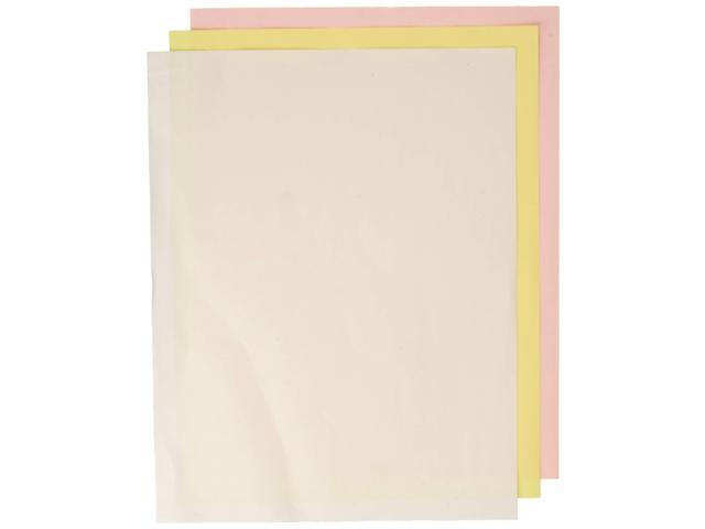 Fast Pack Carbonless 3-Part Paper, 8.5 X 11, Pink/Canary/White, 500 Sheets/Ream, 5 Reams/Carton