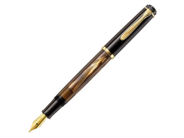 Tradition M200 Fountain Pen, Fine Nib, Brown Marble, 1 Each (808880)