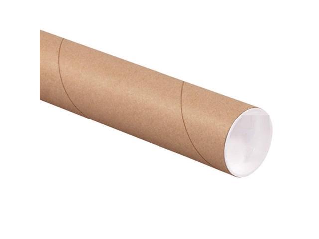 ProLine 4 x 24',.080' thick Kraft Heavy-Duty Mailing Shipping tubes with End Caps (25)