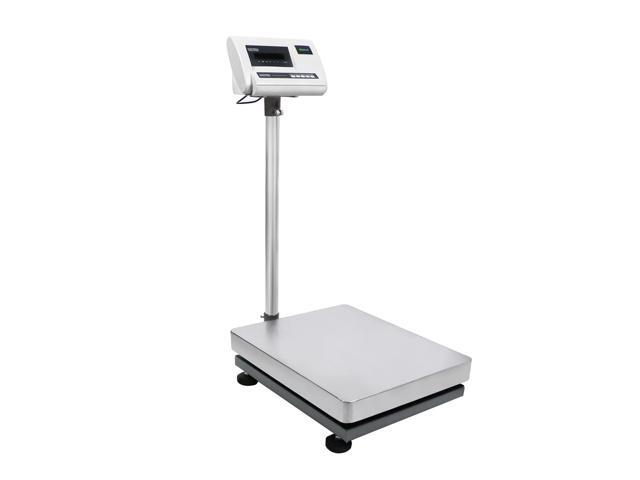 240 lb x 0.02 lb Digital Bench Scale, 304 Stainless Steel Postal Package Shipping Scale, 110 kg Capacity, 10 g Accuracy, 16 x 20 in Platform, Lb/Kg...