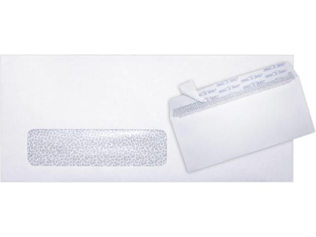 #10 Window Envleopes with Security Tint and Peel & Press, 4 1/8' x 9 1/2', 24lb. White Wove, 3,000 Pack