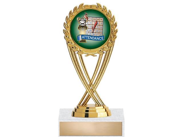 Perfect Attendance Trophies - 5' Student Attendance Academic Trophy Prime