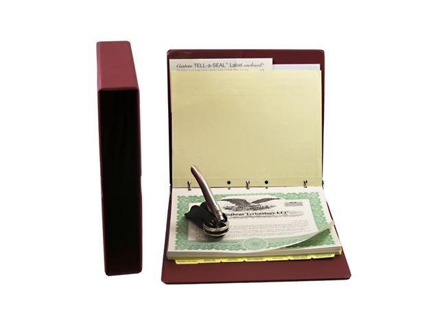 Limited Liability Company (LLC) Kit with Records Binder, LLC Seal, Printed Membership Certificates with Full-Page Stubs, and More; Blumberg.