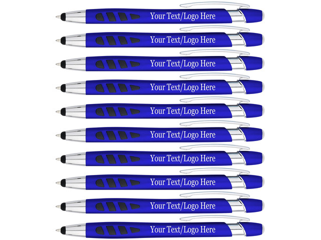 Personalized with Your Custom Logo or Text Pens-300 Pack Bulk-for Businesses, Parties, and Events, 2 in 1 Capacitive Stylus & Ballpoint Pen...