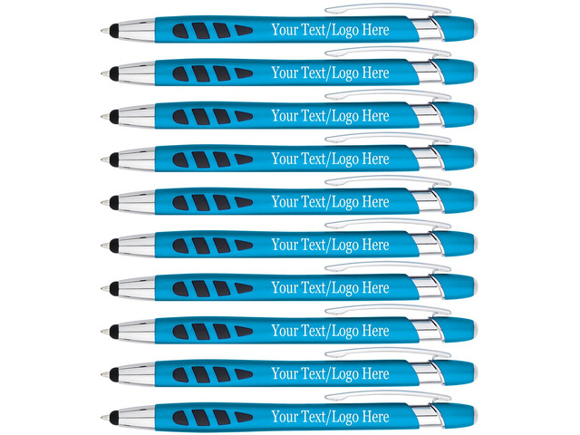 Personalized with Your Custom Logo or Text Pens-300 Pack Bulk-for Businesses, Parties, and Events, 2 in 1 Capacitive Stylus & Ballpoint Pen...