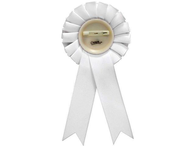 Best in Show White Rosette Ribbon Award, Best in Show Trophy Ribbon Prize Prime