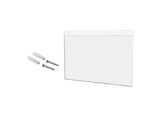 10 Pack Sign Holder 17' x 11' Horizontal Sleeve for Directory Signs and Exit Routes in Government Offices and Shopping Centers Clear Acrylic